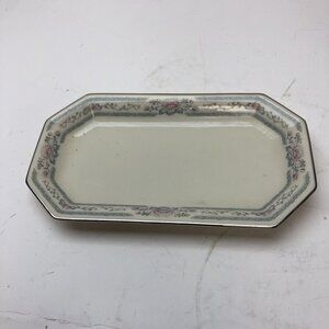 LENOX FINE CHINA CHARLESTON TRINKET CANDY DRESSER DISH RECTANGLE 7 1/2” US MADE